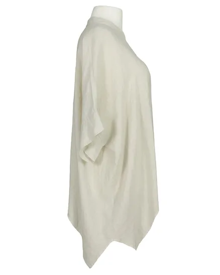 Leinenbluse Stehkragen in beige von Puro Lino