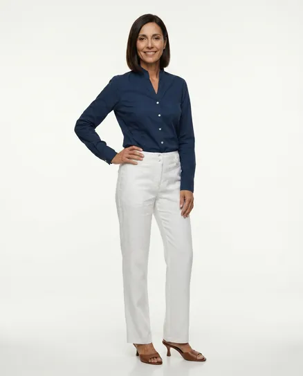 Leinenhose in wei� von RESTART