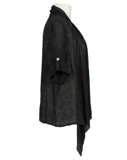 Leinenjacke in schwarz von Made in Italy