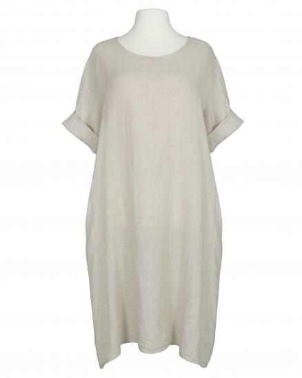 Leinenkleid in beige von Puro Lino