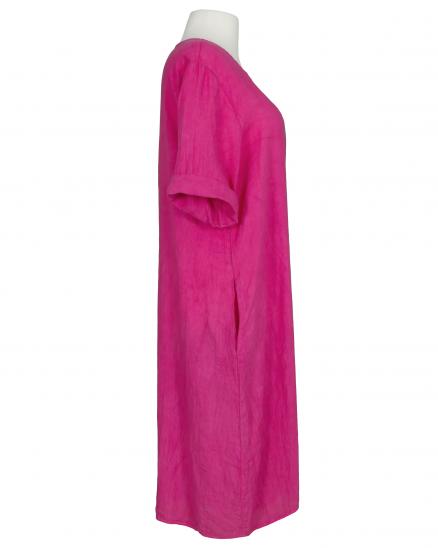 Leinenkleid in pink von Puro Lino