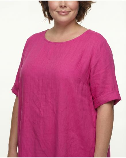 Leinenkleid in pink von Puro Lino