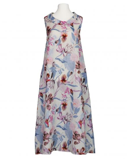 Leinenkleid A-Linie in jeansblau von Puro Lino