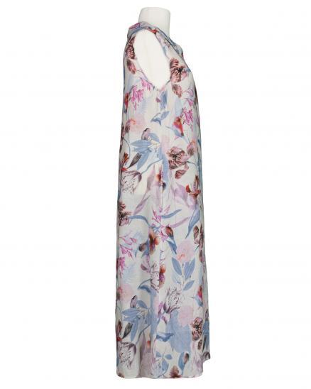Leinenkleid A-Linie in jeansblau von Puro Lino