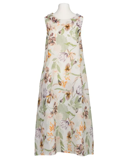 Leinenkleid A-Linie in lindgr�n von Puro Lino