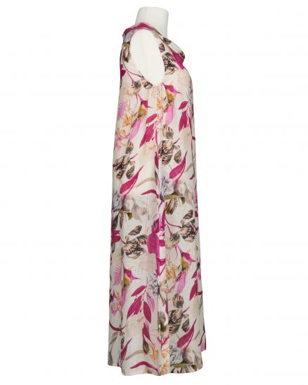 Leinenkleid A-Linie in pink von Puro Lino