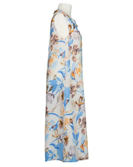 Leinenkleid A-Linie in t�rkis von Puro Lino