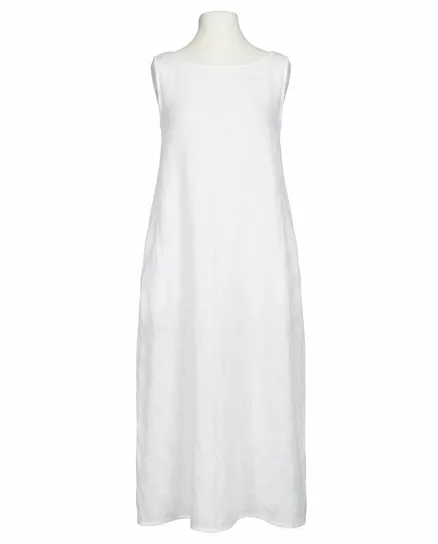 Leinenkleid A-Linie in wei� von Puro Lino