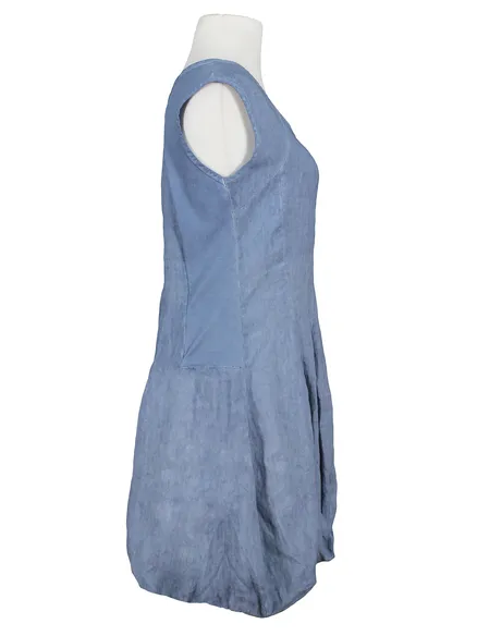 Leinen Long Tunika in blau von les freres