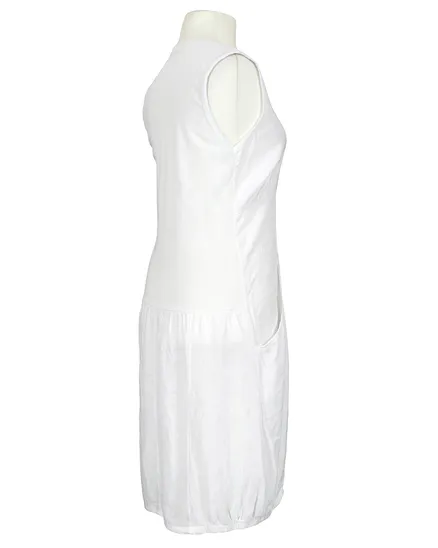 Leinenkleid Ballonschnitt in wei� von Made in Italy