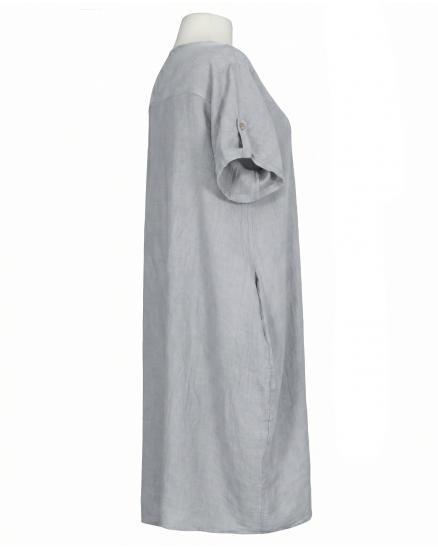 Leinenkleid Basic in grau von Puro Lino