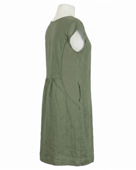 Leinenkleid Basic in salbei von Puro Lino