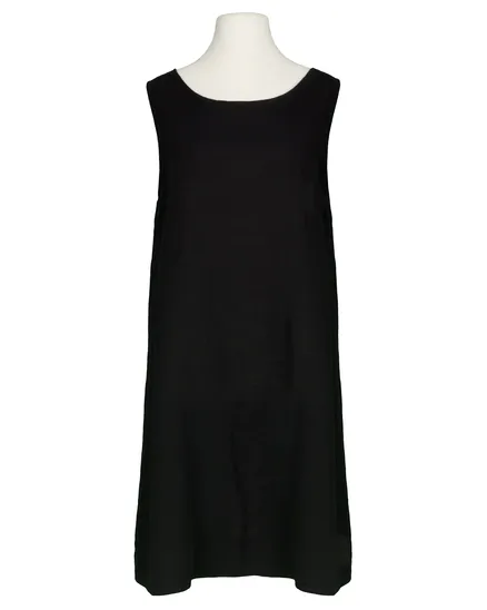 Leinenkleid Basic in schwarz von Puro Lino