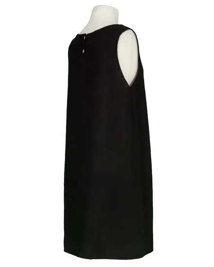 Leinenkleid Basic in schwarz von Puro Lino