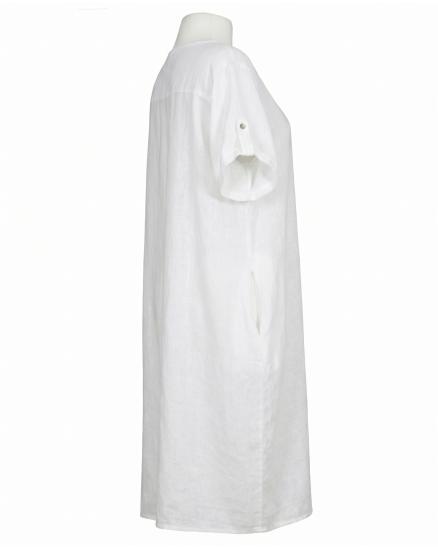 Leinenkleid Basic in wei� von Puro Lino