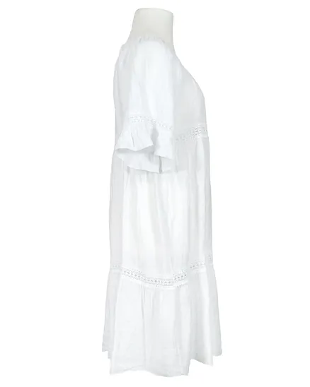 Leinenkleid H�kelspitze in wei� von Diana