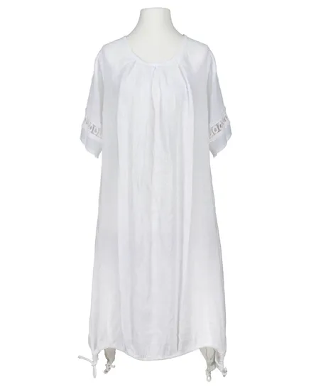 Leinenkleid mit Spitze in wei� von Diana