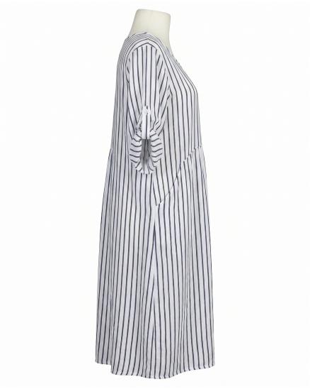 Leinenkleid mit Streifen in wei� von Puro Lino