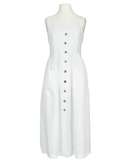 Leinenkleid mit Taschen in wei� von Puro Lino