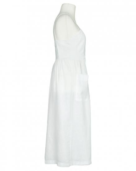 Leinenkleid mit Taschen in weiss von Puro Lino