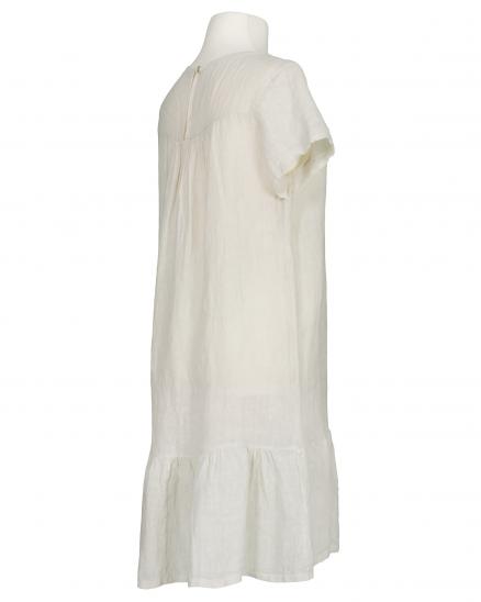 Leinenkleid Volant in beige von Diana