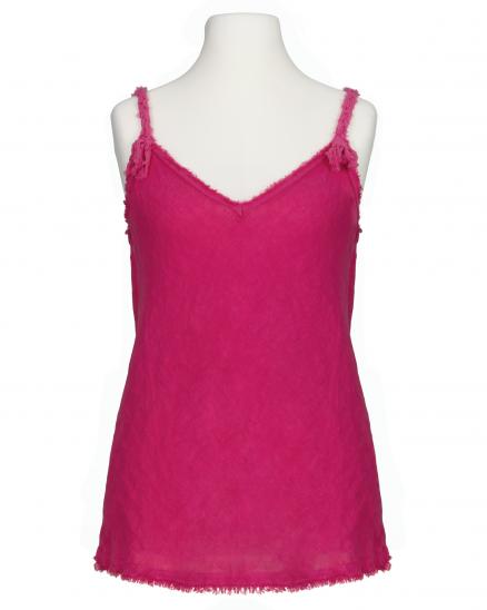 Leinentop in pink von Made in Italy