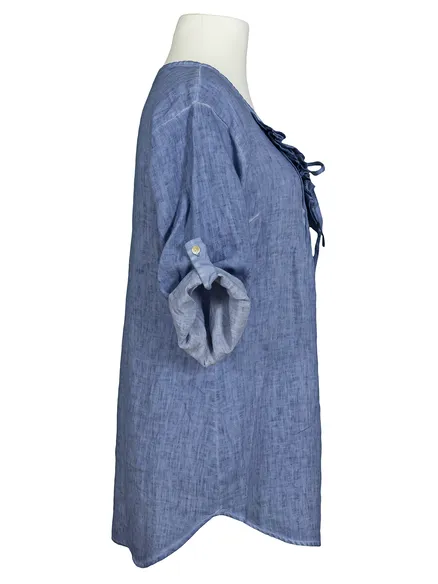 Leinentunika A-Linie in blau von les freres