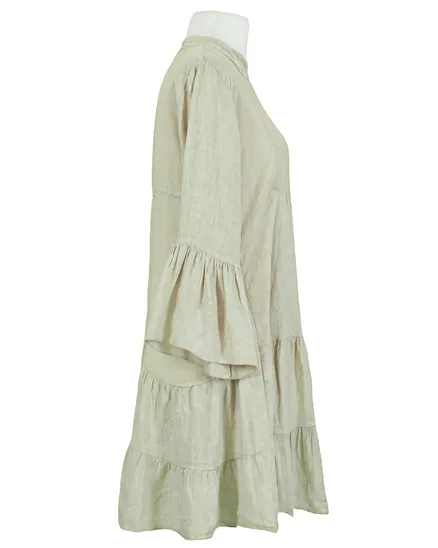 Leinentunika A-Linie in beige von H. Trend