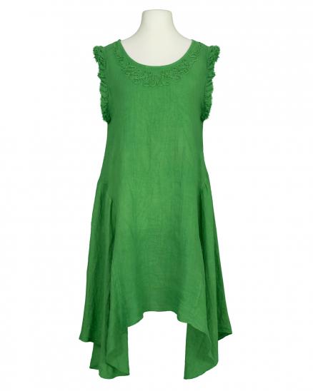 Leinentunika B�ndchenstickerei in gr�n von Puro Lino