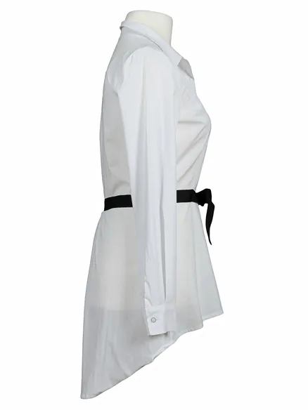 Long Bluse in wei� von Made in Italy