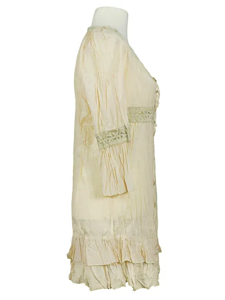 Long Bluse mit Seide in creme von Exquisss Paris