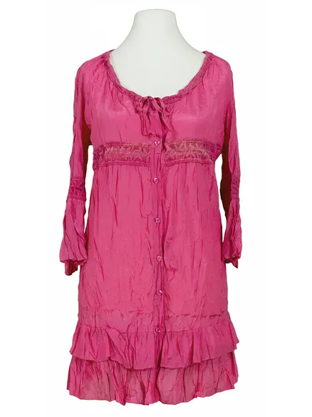 Long Bluse mit Seide in pink von Exquisss Paris