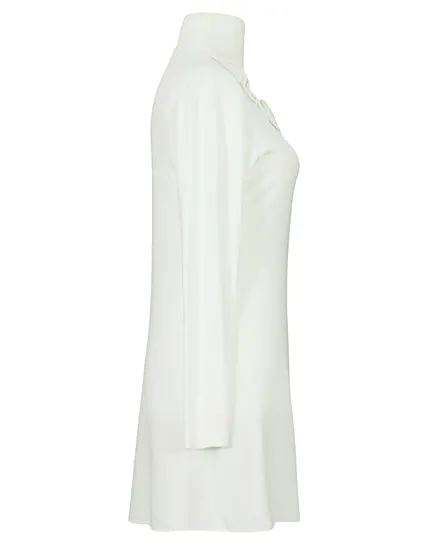 Long Pullover mit Cashmere in wollwei� von Trats