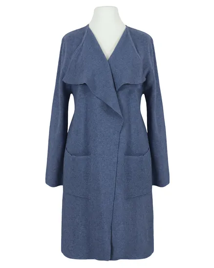 Long Strickh�lle in jeansblau von Spaziodonna