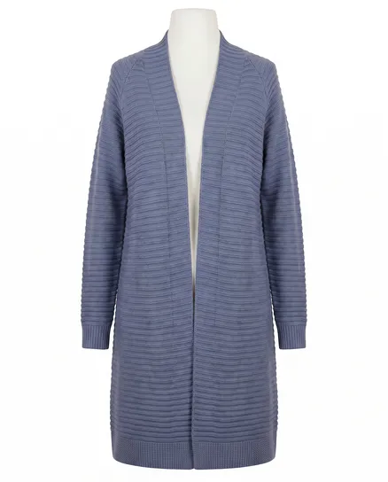 Long Strickh�lle in blau von Spaziodonna