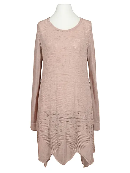 Kleid Ajourstrick in rosa von Montan