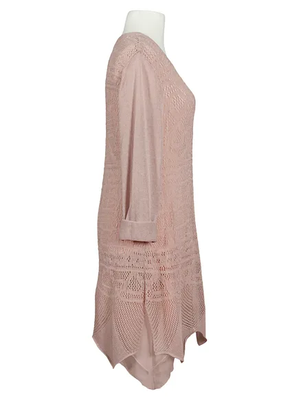 Kleid Ajourstrick in rosa von Montan
