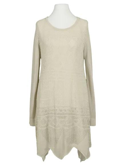 Kleid Ajourstrick in vanille von Montan