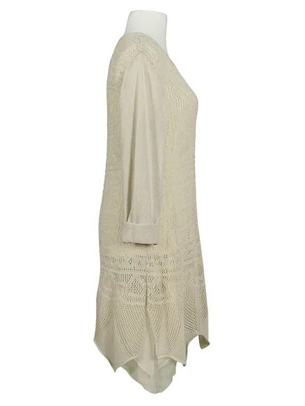 Kleid Ajourstrick in vanille von Montan