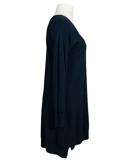 Tunika mit Cashmere in dunkelblau von Spaziodonna