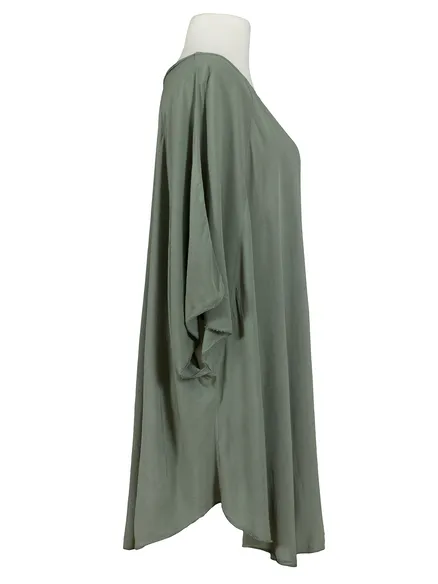 Long Tunika Viskose in khaki von Spaziodonna