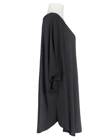 Long Tunika Viskose in schwarz von Spaziodonna