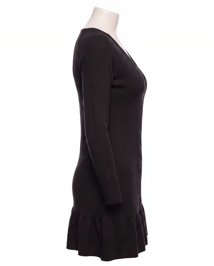 Longpullover mit Cashmere in schwarz von fashion made in italy