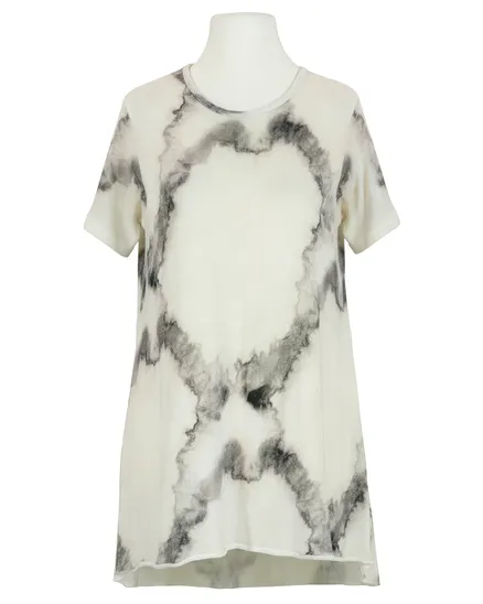 Longshirt A-Linie in ecru von Esvivid