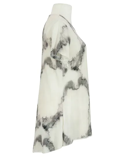 Longshirt A-Linie in ecru von Esvivid