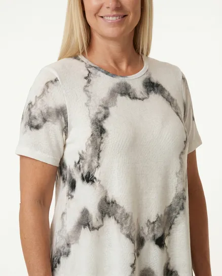 Longshirt A-Linie in ecru von Esvivid