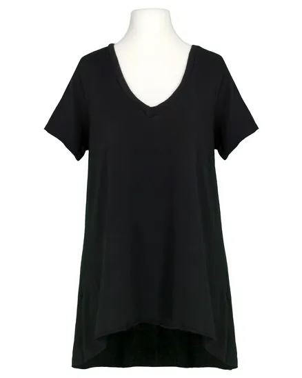 Longshirt A-Linie in schwarz von Esvivid