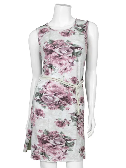Longshirt mit Bl��ten in wei� von Diana