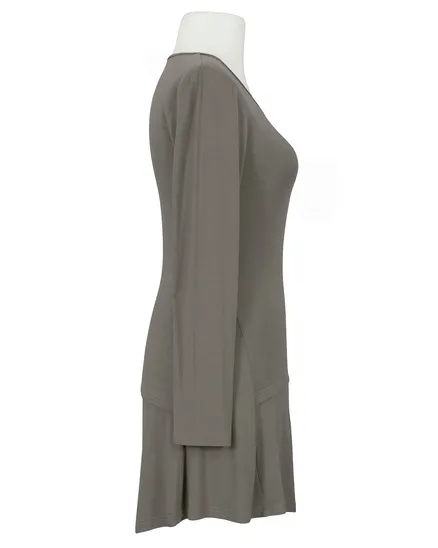 Longshirt mit Schlitz in braun von RESTART