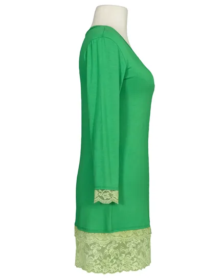 Longshirt mit Spitze in gr�n von Silver